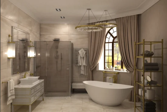 Bố trí phòng tắm 5x8 feet tốt nhất để tiết kiệm không gian